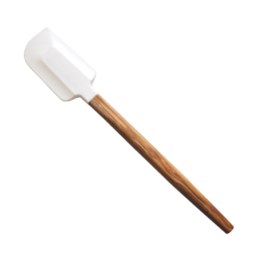 Olive Wood Spatula with White Silicone